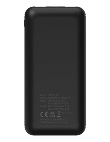 Ansmann Pb212 Litowo-Polimerowy (Lipo) 20000 Mah Czarny