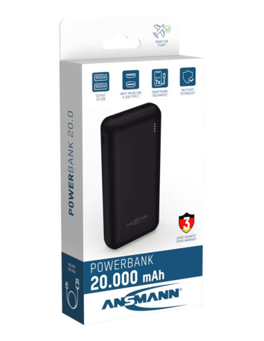 Ansmann Pb212 Litowo-Polimerowy (Lipo) 20000 Mah Czarny