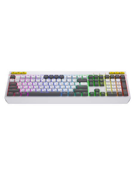 Hator Icefall Klawiatura Gaming Usb Qwerty Us English Biały