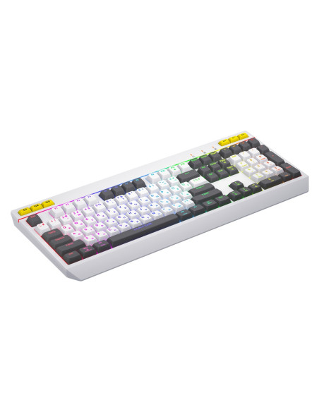 Hator Icefall Klawiatura Gaming Usb Qwerty Us English Biały