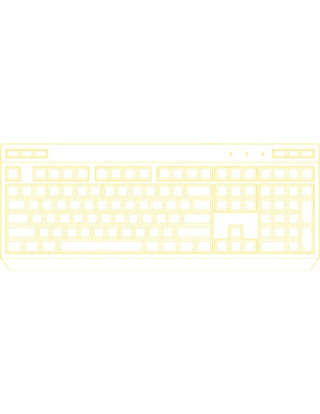 Hator Icefall Klawiatura Gaming Usb Qwerty Us English Biały
