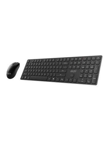Msi Forge K210 Wireless Combo Klawiatura Dołączona Myszka Dom/Biuro Usb Czarny