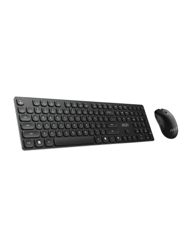 Msi Forge K210 Wireless Combo Klawiatura Dołączona Myszka Dom/Biuro Usb Czarny