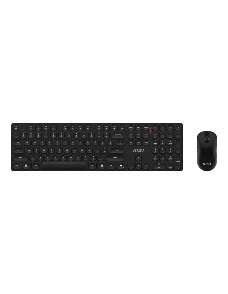 Msi Forge K210 Wireless Combo Klawiatura Dołączona Myszka Dom/Biuro Usb Qwerty Us English Czarny