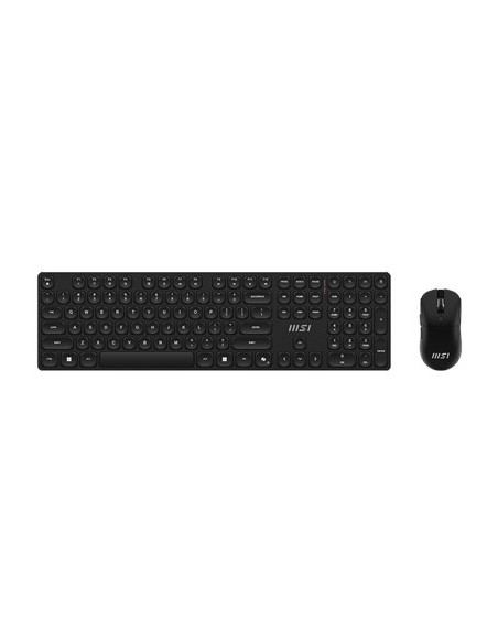 Msi Forge K210 Wireless Combo Klawiatura Dołączona Myszka Dom/Biuro Usb Qwerty Us English Czarny