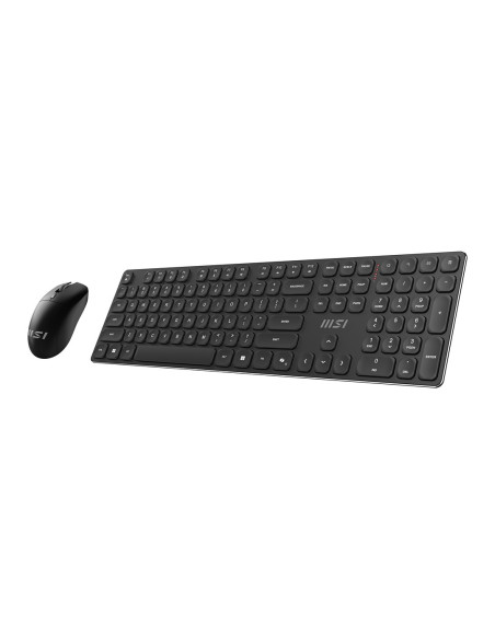 Msi Forge K210 Wireless Combo Klawiatura Dołączona Myszka Dom/Biuro Usb Qwerty Us English Czarny
