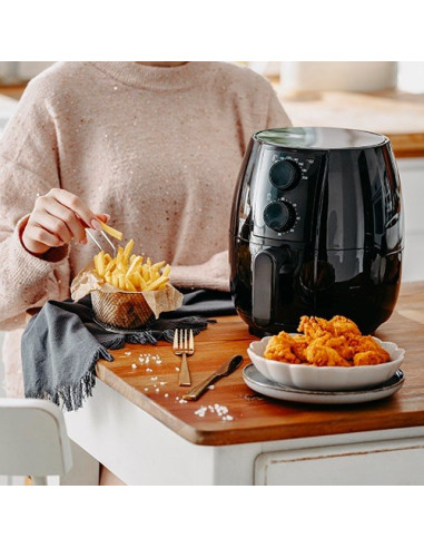 Frytkownica Beztłuszczowa Airfryer Adler Ad 6312 2,5 Litra Czarna