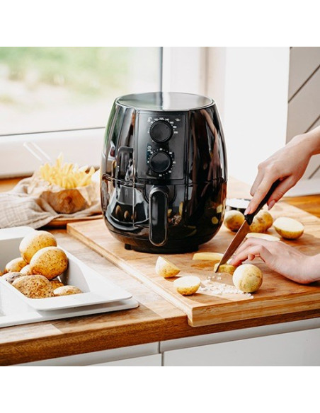 Frytkownica Beztłuszczowa Airfryer Adler Ad 6312 2,5 Litra Czarna