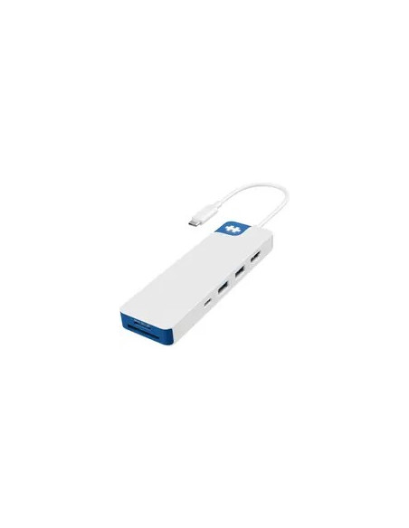Hyper Hd4102Bugl Huby I Koncentratory Usb 3.2 Gen 1 (3.1 Gen 1) Type-C 5000 Mbit/S Niebieski, Biały