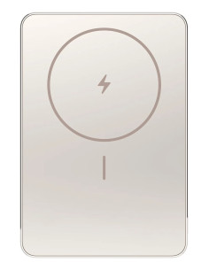 Xiaomi Super Slim Magnetic Power Bank 5000 Litowo-Jonowa (Li-Ion) 5000 Mah Bezprzewodowe Ładowanie Piaskowy