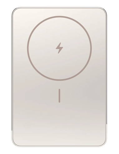 Xiaomi Super Slim Magnetic Power Bank 5000 Litowo-Jonowa (Li-Ion) 5000 Mah Bezprzewodowe Ładowanie Piaskowy