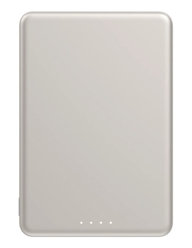 Xiaomi Super Slim Magnetic Power Bank 5000 Litowo-Jonowa (Li-Ion) 5000 Mah Bezprzewodowe Ładowanie Piaskowy