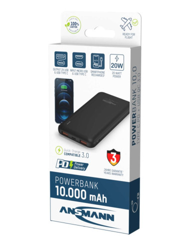 Ansmann Pb320Pd 10000 Mah Czarny