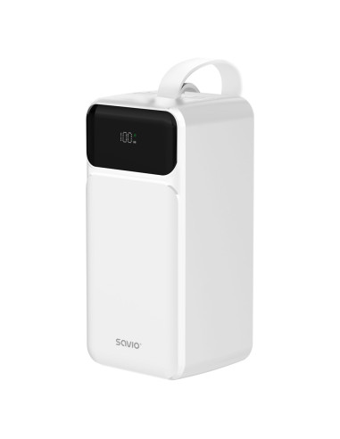 Savio Ba-15 Bank Mocy Litowo-Polimerowy (Lipo) 50000 Mah Biały