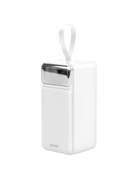 Savio Ba-15 Bank Mocy Litowo-Polimerowy (Lipo) 50000 Mah Biały