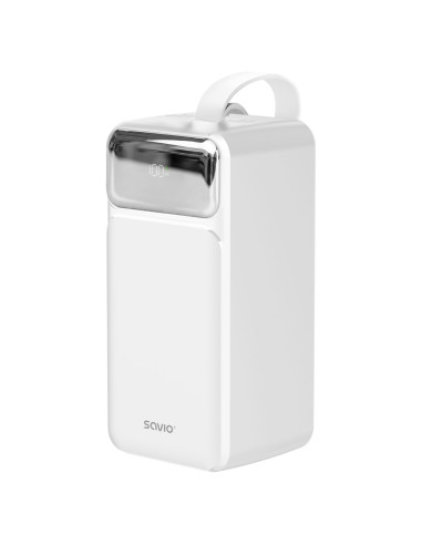 Savio Ba-15 Bank Mocy Litowo-Polimerowy (Lipo) 50000 Mah Biały