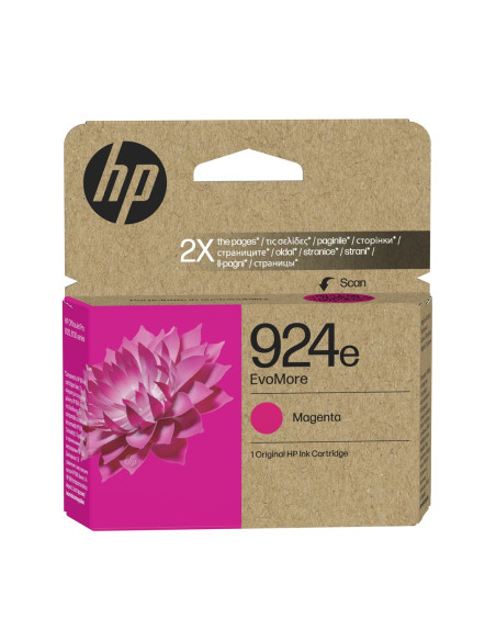 Hp Oryginalny Purpurowy Tusz 924E Evomore
