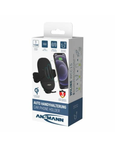 Ansmann 1000-0033 Uchwyt Uchwyt Aktywny Telefon Komórkowy/Smartfon Czarny