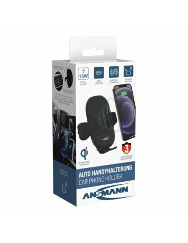 Ansmann 1000-0033 Uchwyt Uchwyt Aktywny Telefon Komórkowy/Smartfon Czarny