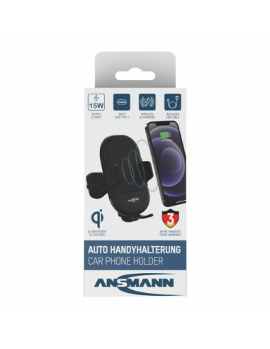 Ansmann 1000-0033 Uchwyt Uchwyt Aktywny Telefon Komórkowy/Smartfon Czarny