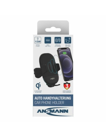 Ansmann 1000-0033 Uchwyt Uchwyt Aktywny Telefon Komórkowy/Smartfon Czarny