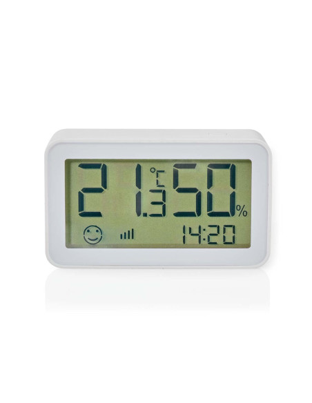 Nedis Zbsc30Wt Cyfrowa Stacja Meteorologiczna Biały Lcd Bateria