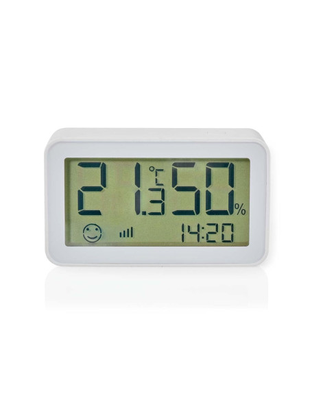 Nedis Zbsc30Wt Cyfrowa Stacja Meteorologiczna Biały Lcd Bateria