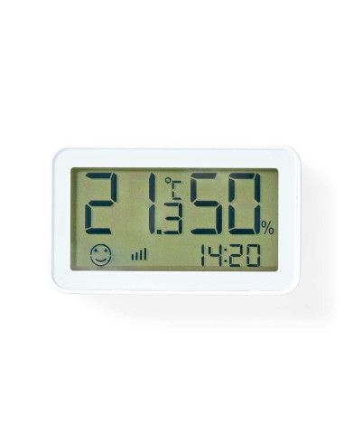 Nedis Zbsc30Wt Cyfrowa Stacja Meteorologiczna Biały Lcd Bateria