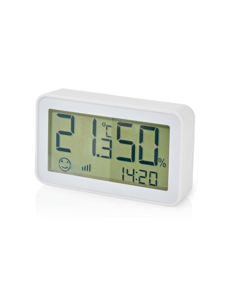 Nedis Zbsc30Wt Cyfrowa Stacja Meteorologiczna Biały Lcd Bateria
