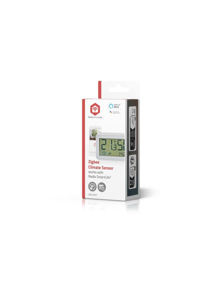 Nedis Zbsc30Wt Cyfrowa Stacja Meteorologiczna Biały Lcd Bateria
