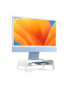 Podstawka Curve Riser Metall Ständer Für Imacs Und Displays Weiß 2