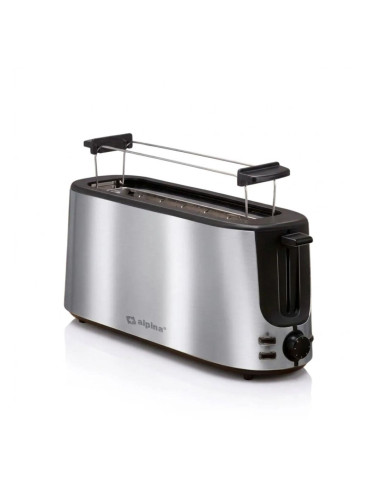 Alpina 8711252473512 Toster 7 2 Kaw. 1000 W Czarny, Srebrny