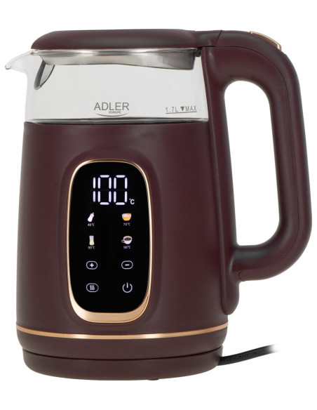 Czajnik Elektryczny Adler Ad 1305 Burgundowy