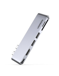 Ugreen 80856 Stacja Dokująca 2 X Usb 3.2 Gen 2 (3.1 Gen 2) Type-C Aluminium