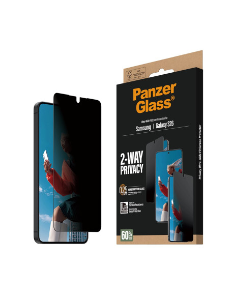 Panzerglass ® 2-Way Privacy Screen Protector Samsung Galaxy S26 | Ultra-Wide Fit W. Easyaligner Przezroczysta Ochrona Ekranu 1 S