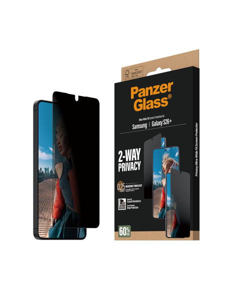 Panzerglass ® 2-Way Privacy Screen Protector Samsung Galaxy S26+ | Ultra-Wide Fit W. Easyaligner Przezroczysta Ochrona Ekranu 1 
