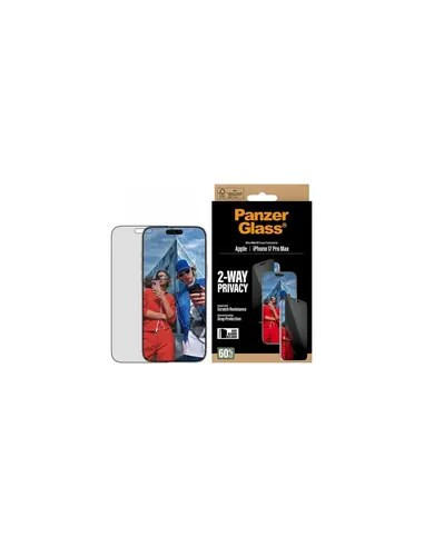 Panzerglass ® 2-Way Privacy Screen Protector Iphone 17 Pro Max | Ultra-Wide Fit W. Easyaligner Przezroczysta Ochrona Ekranu Appl
