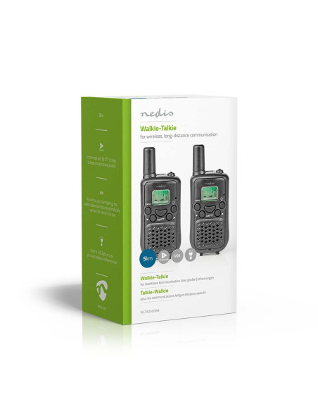 Nedis Wltk0500Bk Krótkofalówka Czarny