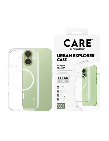 Panzerglass Care™ By ® Urban Explorer Case Transparent W. White Magsafe Iphone 17 Pokrowiec Na Telefon Komórkowy Przezroczysty