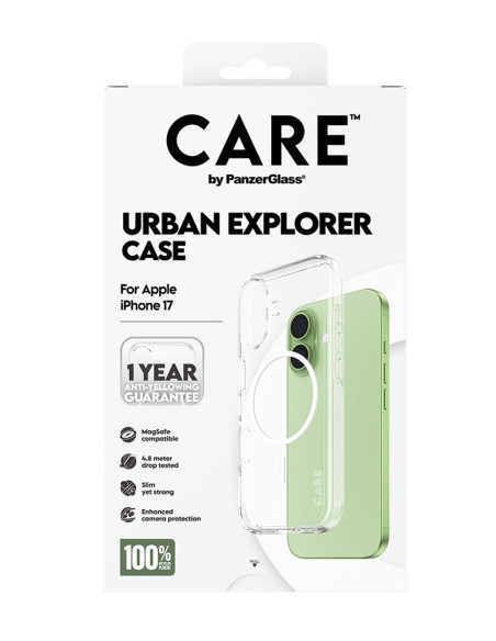 Panzerglass Care™ By ® Urban Explorer Case Transparent W. White Magsafe Iphone 17 Pokrowiec Na Telefon Komórkowy Przezroczysty