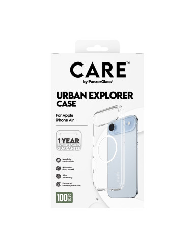 Panzerglass Care™ By ® Urban Explorer Case Transparent W. White Magsafe Iphone Air Pokrowiec Na Telefon Komórkowy Przezroczysty