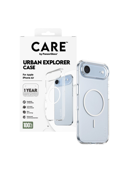 Panzerglass Care™ By ® Urban Explorer Case Transparent W. White Magsafe Iphone Air Pokrowiec Na Telefon Komórkowy Przezroczysty