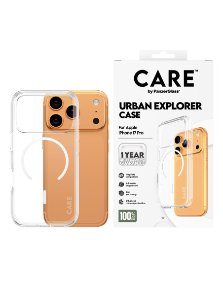 Panzerglass Care™ By ® Urban Explorer Case Transparent W. White Magsafe Iphone 17 Pro Pokrowiec Na Telefon Komórkowy Przezroczys