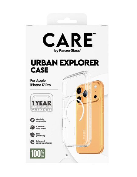 Panzerglass Care™ By ® Urban Explorer Case Transparent W. White Magsafe Iphone 17 Pro Pokrowiec Na Telefon Komórkowy Przezroczys