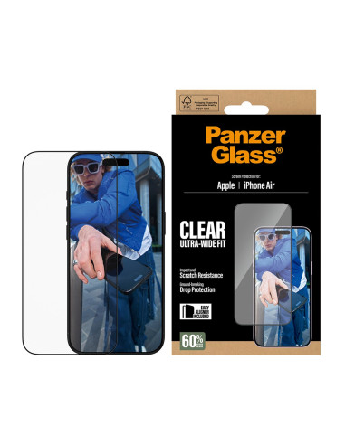 Panzerglass ® Screen Protector Iphone Air | Ultra-Wide Fit W. Easyaligner Przezroczysta Ochrona Ekranu Apple 1 Szt.