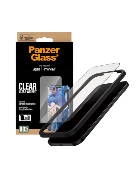 Panzerglass ® Screen Protector Iphone Air | Ultra-Wide Fit W. Easyaligner Przezroczysta Ochrona Ekranu Apple 1 Szt.