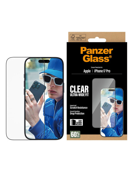 Panzerglass ® Screen Protector Iphone 17 Pro | Ultra-Wide Fit W. Easyaligner Przezroczysta Ochrona Ekranu Apple 1 Szt.