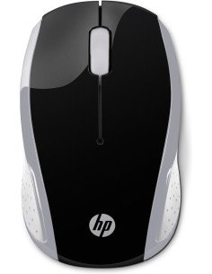 Hp Maus 200 Kabellos Usb-A 3-Tasten Silber/Schwarz