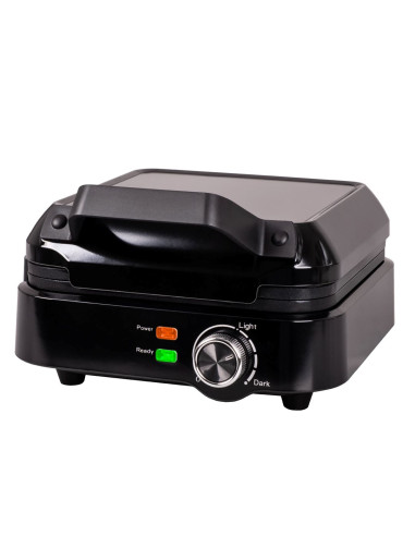 Eldom Gofrownica Wa900 Waflo 1200-2000W, Płynna Regulacja Temperatury, Blokada Pokrywy, Nienagrzwający Sie Uchwyt