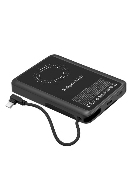 Powerbank Kruger&Matz 10000 Mah Li-Pol Z Funkcją Qc Oraz Pd, Certyfikat Ccc (Kraje Azjatyckie)